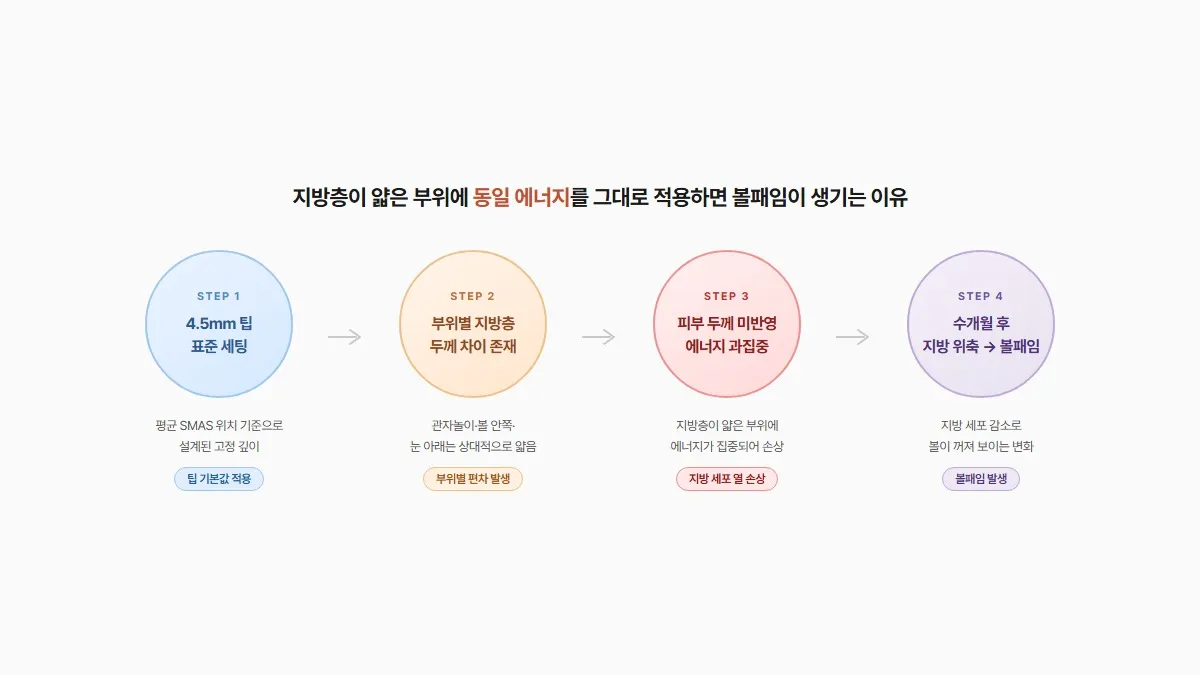 강남 피부과 울쎄라 볼패임 에너지 집속 과정