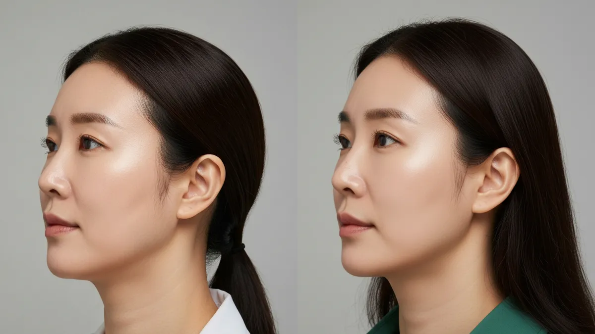 강남 피부과 울쎄라 시술 전후 비교 사진
