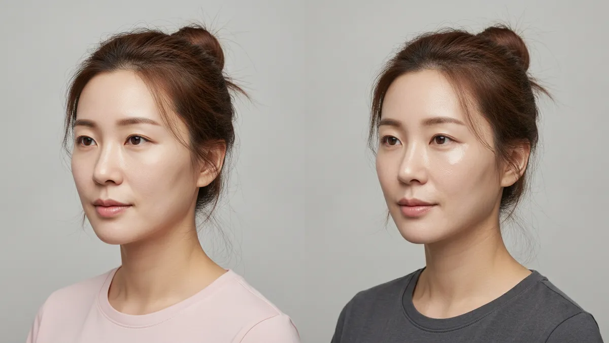 강남 피부과 리쥬란 정품 확인 시술 전후 비교 사진