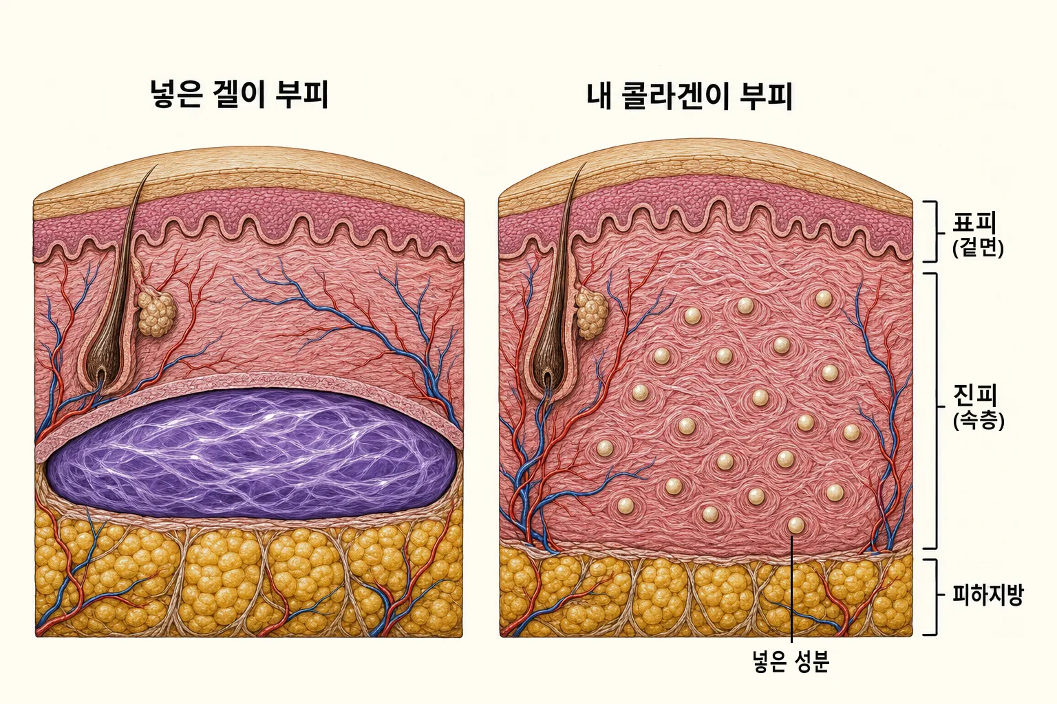 콜라겐부스터와 필러 차이 — 채울까, 만들까