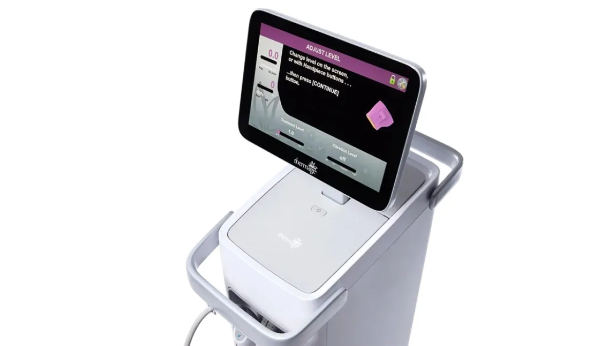 Thermage FLX vibration and treatment level settings